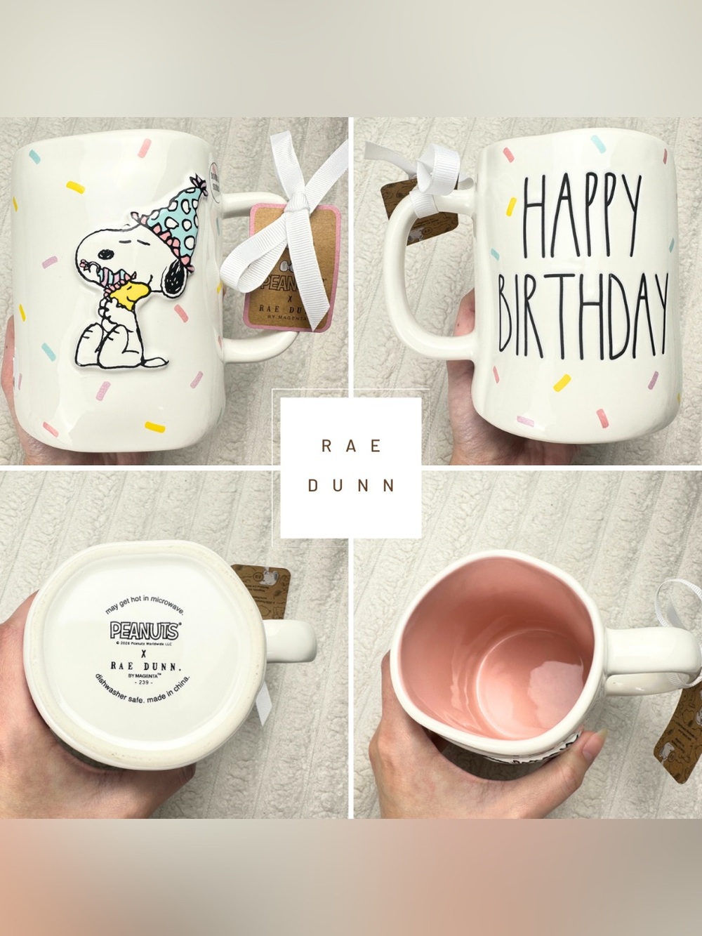 Rae Dunn Peanuts Snoopy Mug
